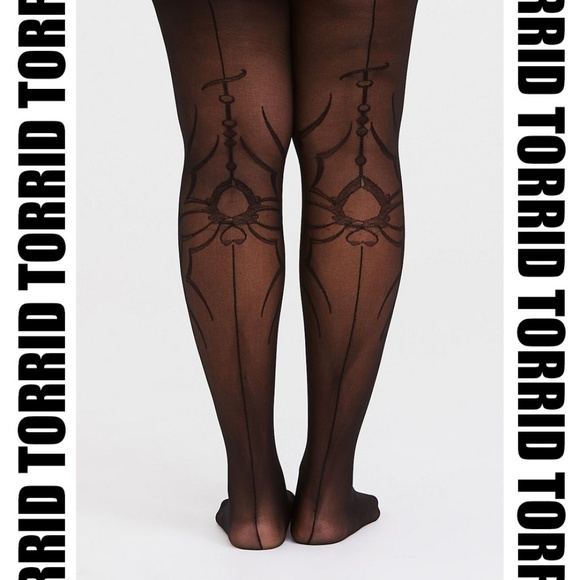 torrid Accessories - Torrid - Black Spider Tights NWT
